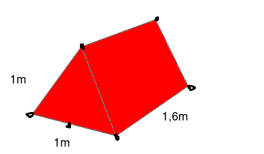 Drawing of tent